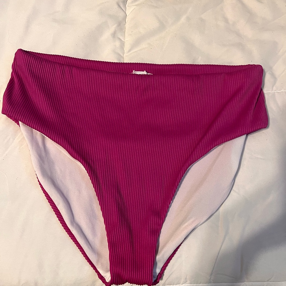 Plum colored bikini bottoms